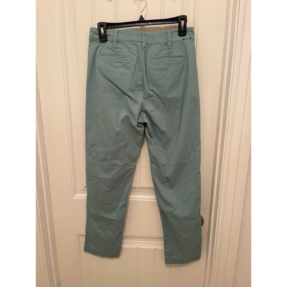 J.Crew High-Rise Girlfriend Chino Pants Size 2 Mint Green Cotton Blend Womens - Picture 5 of 9